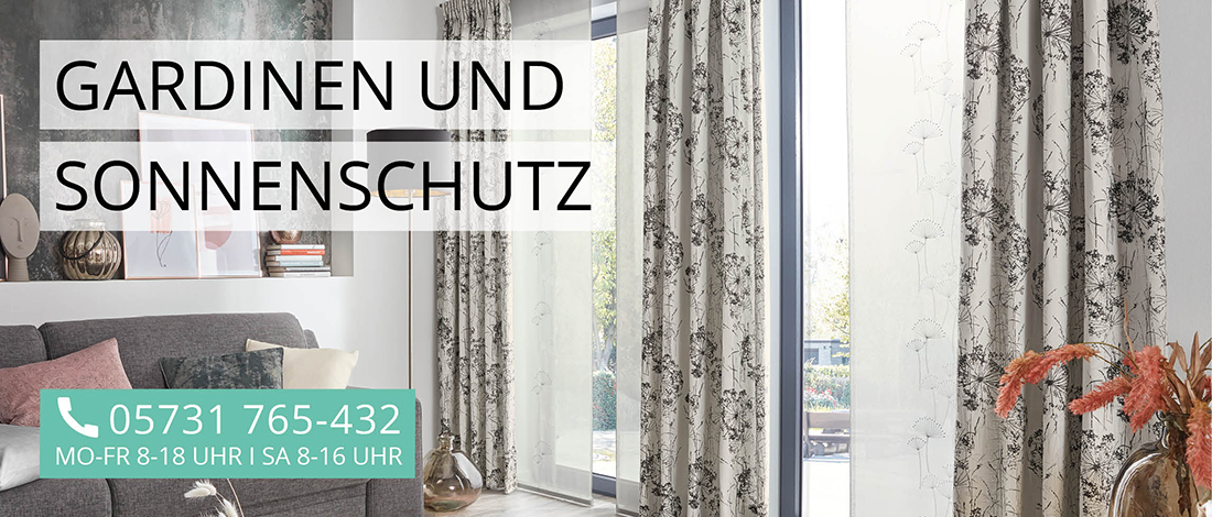 Gardinen und Sonnenschutz