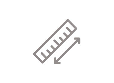 Wir nehmen Aufmaß für Sie: Lineal-Icon