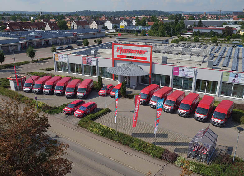 Hammer Gruppe: Alter Hammer Fachmarkt von oben