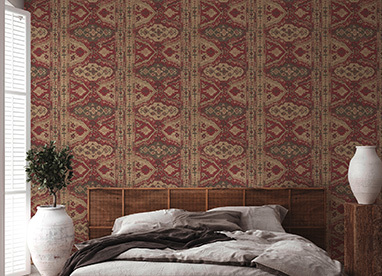 Tapeten-Stile und Trends: Schlafzimmer mit Tapete im Stil Boho